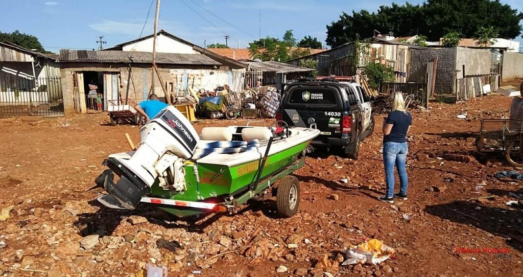 GDE da Polícia Civil da resposta rápida e recupera barco furtado durante a madrugada em Foz do Iguaçu