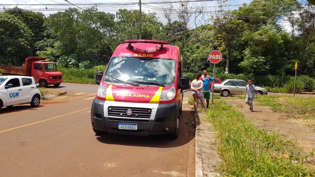 Jovem fica ferida ao sofrer queda de bicicleta no Brasmadeira