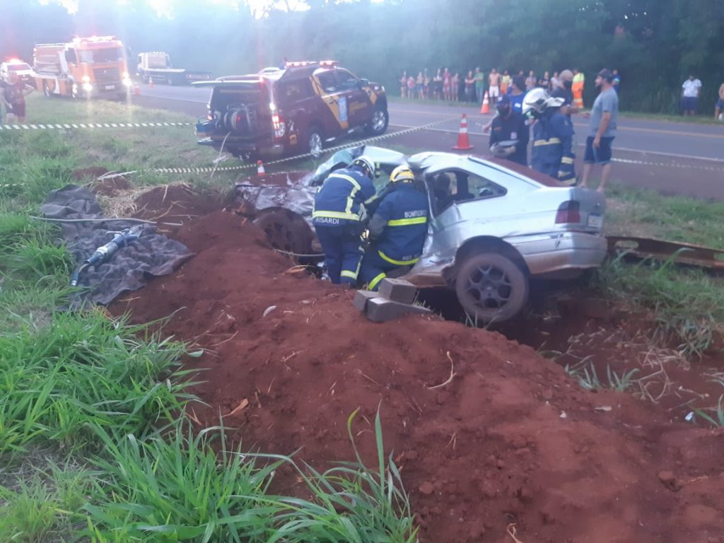 Grave acidente deixa vítima fatal na BR-369, em Corbélia