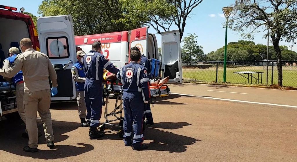 Homem tem crise convulsiva e mobiliza equipes de socorro ao Complexo Esportivo Ciro Nardi Homem tem crise convulsiva e mobiliza equipes de socorro ao Complexo Esportivo Ciro Nardi