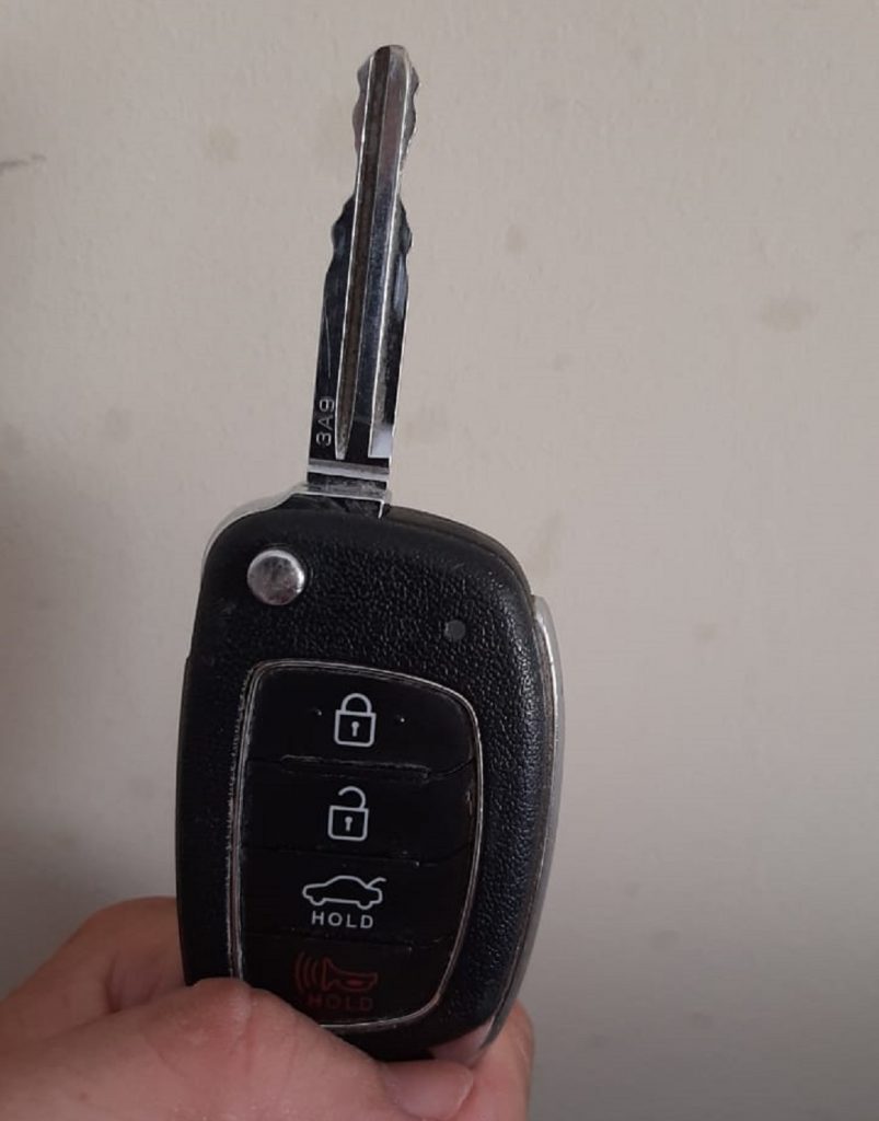 Chave de veículo da Hyundai foi encontrada Chave de veículo da Hyundai foi encontrada
