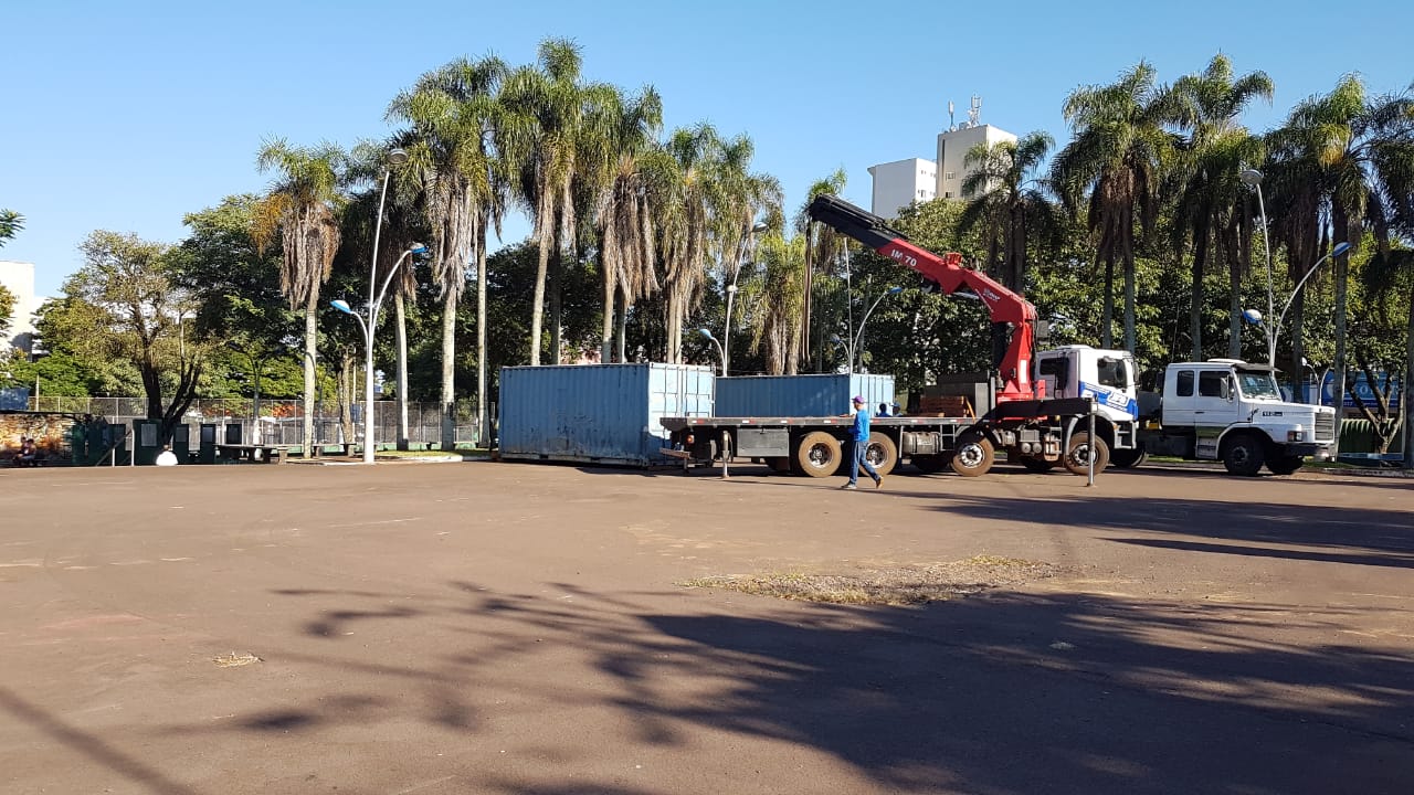 Obras começam a ser realizadas nas Praça Wilson Joffre