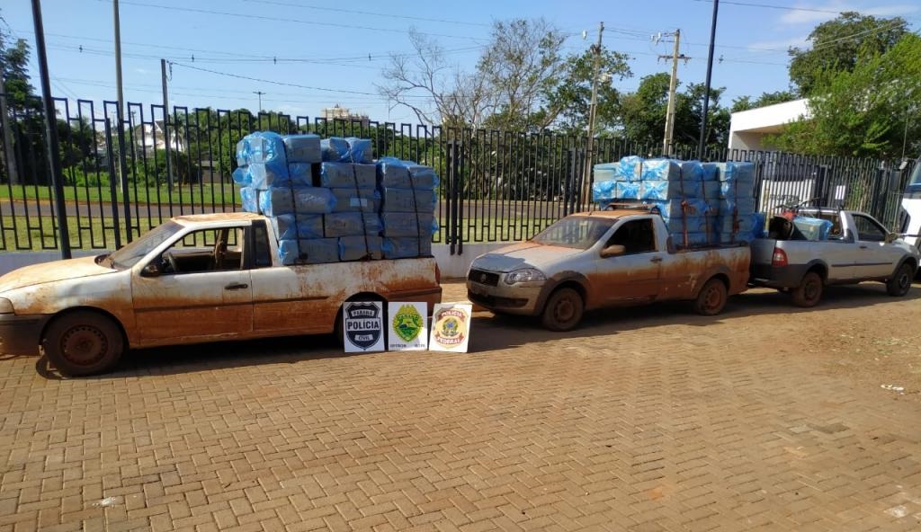 Polícia Federal e BPFron apreendem quatro veículos e contrabando durante Operação Hórus em Guaíra Imagem referente a Polícia Federal e BPFron apreendem quatro veículos e contrabando durante Operação Hórus em Guaíra