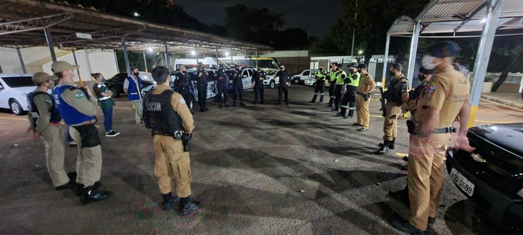 Operação integrada une forças para combater aglomerações em Cascavel