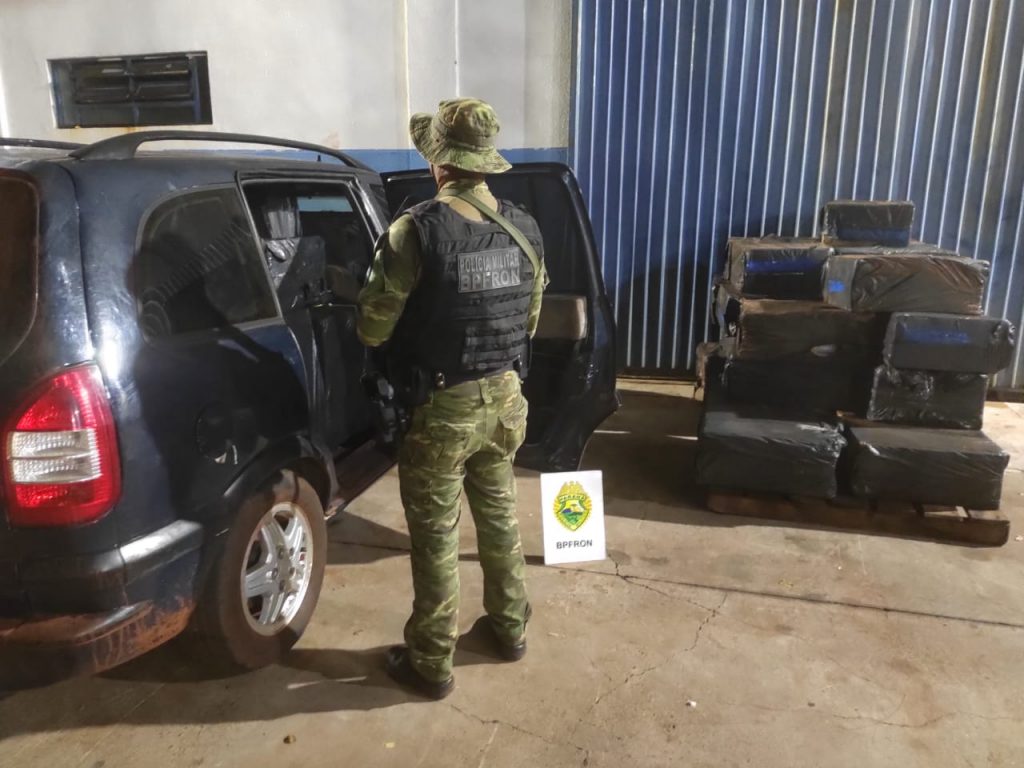 BPFRron apreende cigarros contrabandeados durante Operação Hórus em Itaipulândia