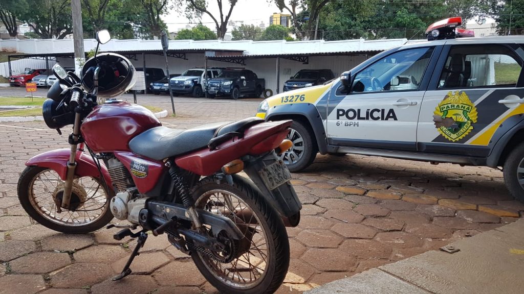 Motocicleta com registro de furto é localizada pela PM no Bairro São Cristóvão