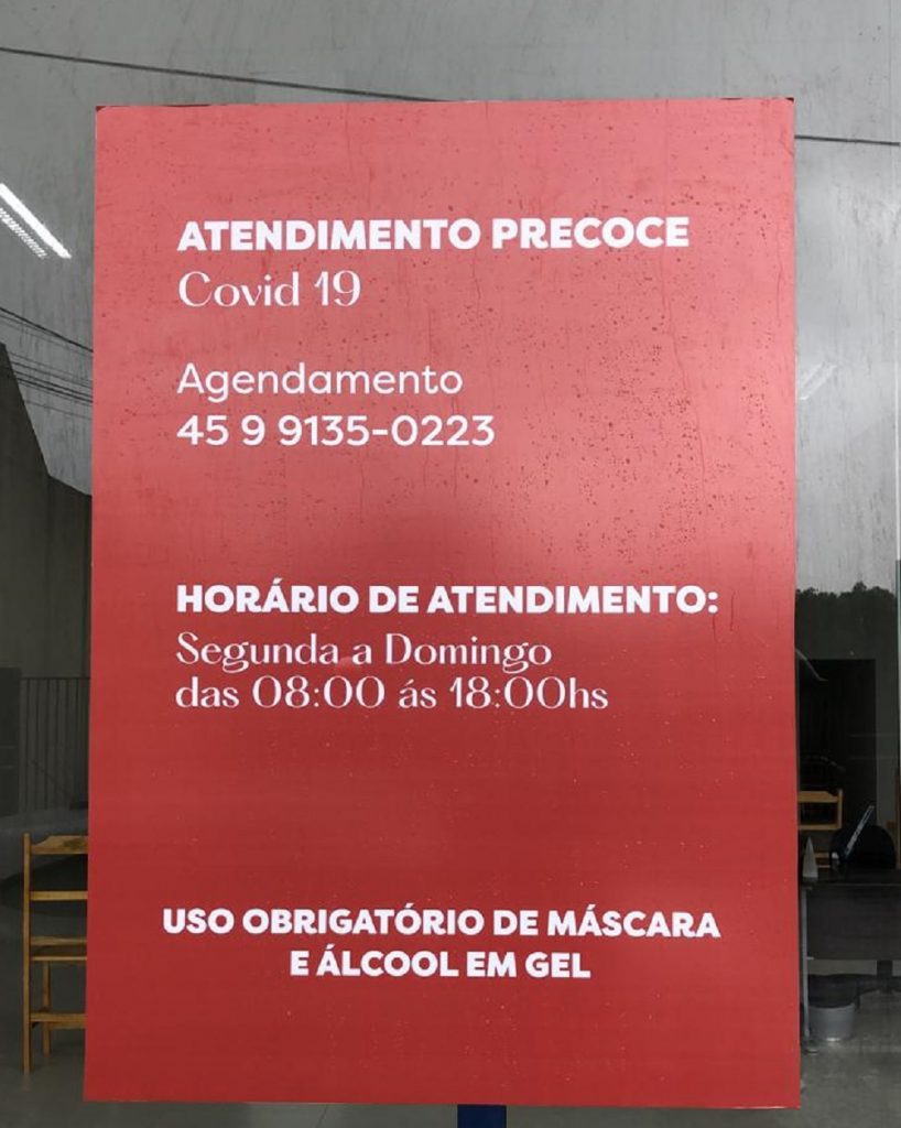 Atendimento precoce da Covid-19 é realizado em sala na Rua Erechim, no Centro