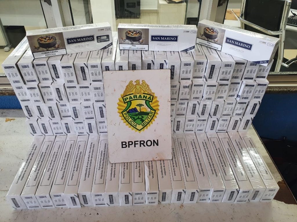 BPFron apreende contrabando em ônibus durante Operação Hórus em Santa Terezinha de Itaipu