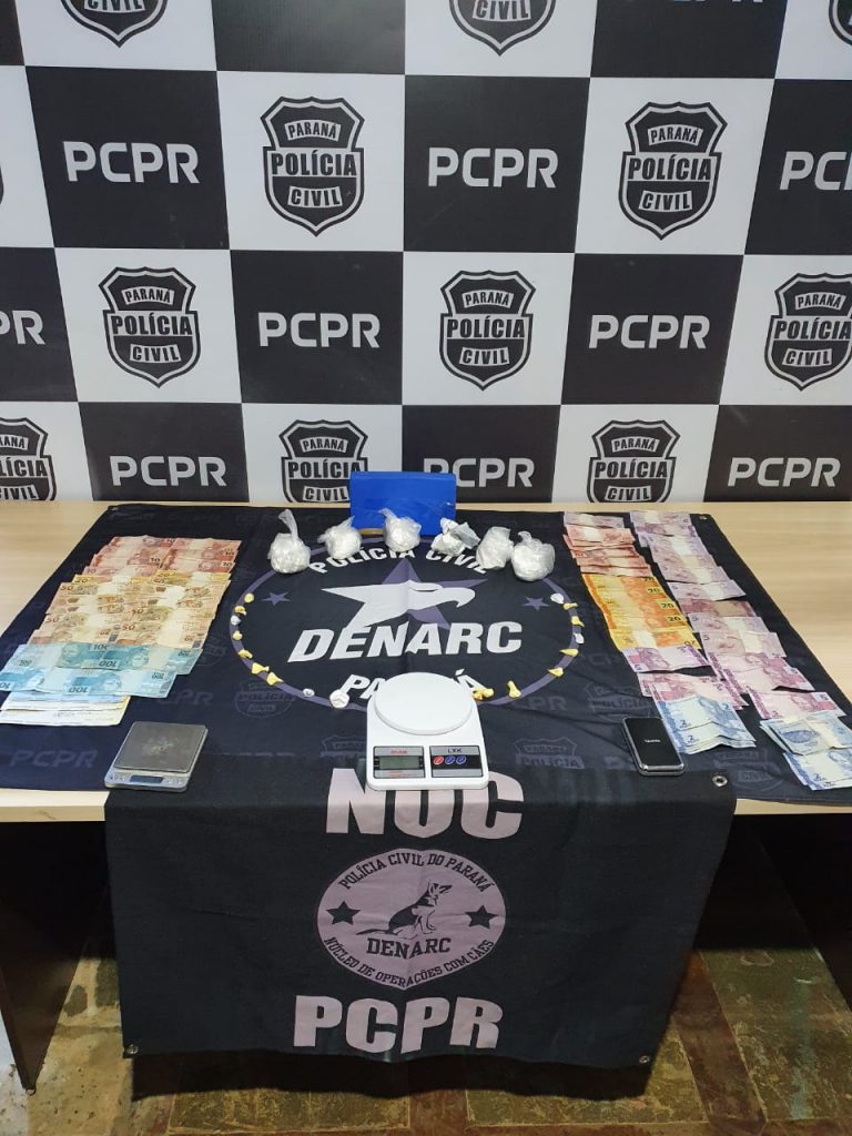 Em ação contra o tráfico, Denarc apreende cocaína e detém homem no Bairro Tarumã