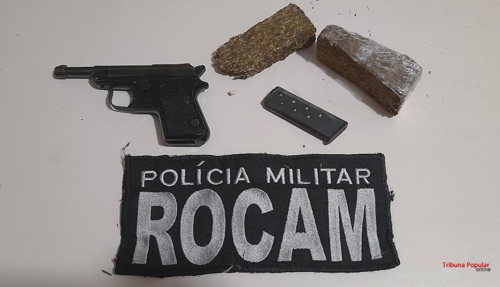 Condutor de Fusca é preso com pistola e porções de maconha após tentar fugir da PM em Foz do Iguaçu