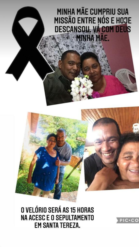 Mãe do vereador Policial Madril morre em decorrência da covid-19
