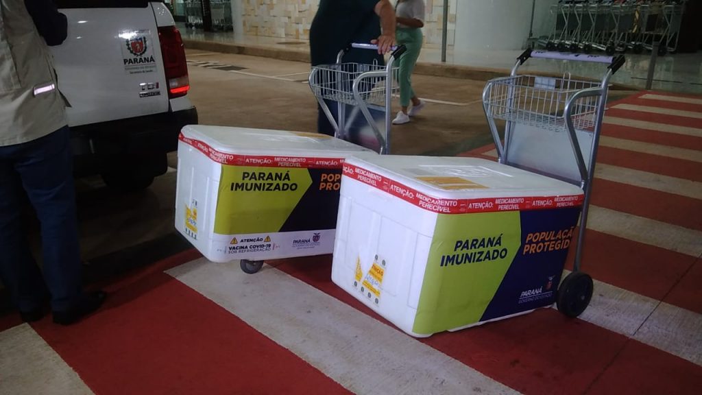 Cascavel recebe mais 9.070 doses da vacina contra a Covid-19 Cascavel recebe mais 9.070 doses da vacina contra a Covid-19