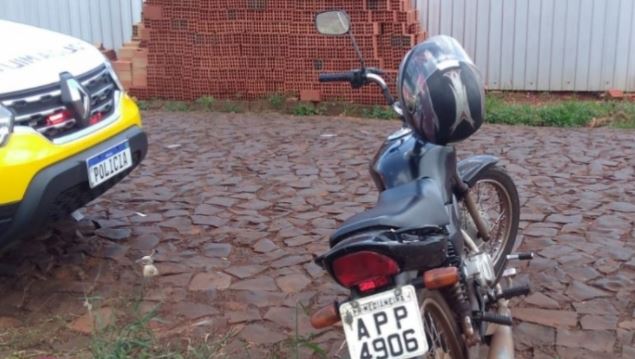 Polícia Militar recupera motocicleta que havia sido levada em assalto em Medianeira
