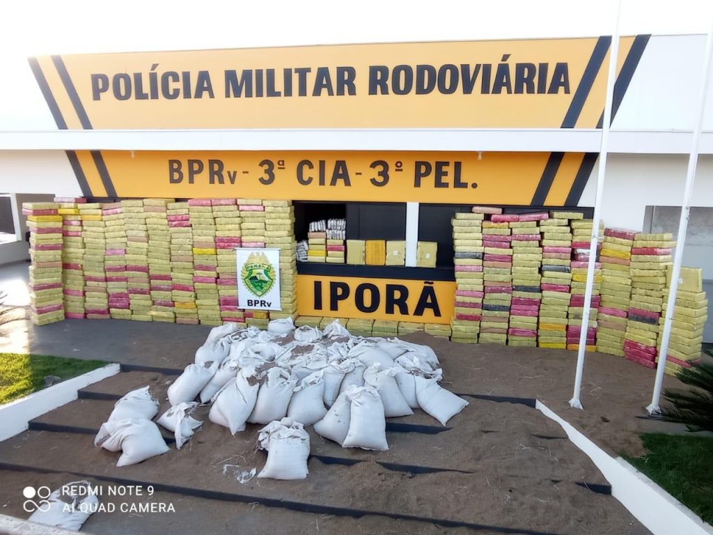 PRE apreende 4 toneladas e 760 quilos de maconha em Iporã