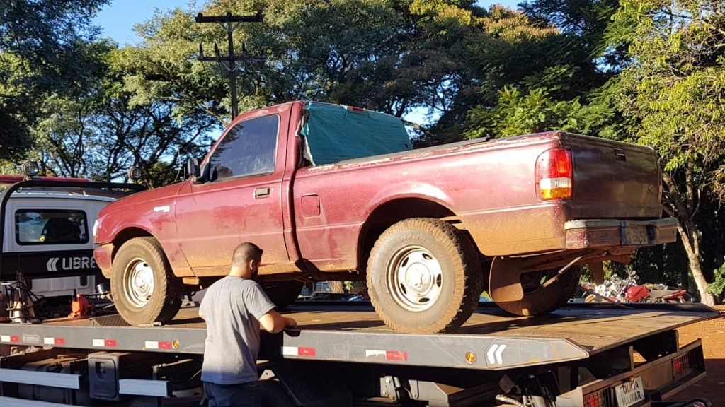 Caminhonete com registro de furto é localizada na região do Contorno Oeste, em Cascavel
