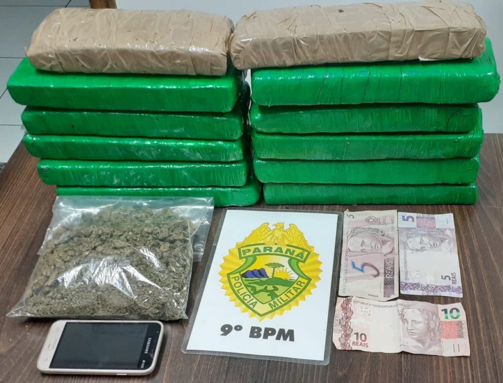 Em Matinhos, PM detém homem e apreende quase 7 kg de maconha