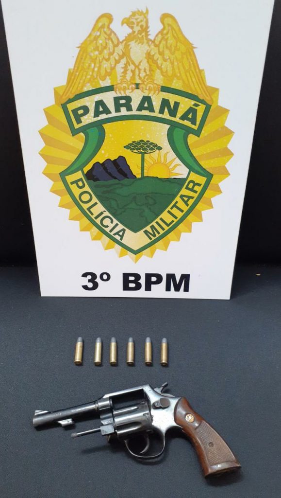 Em atendimento de ocorrência de ameaça, PM apreende arma, em Chopinzinho