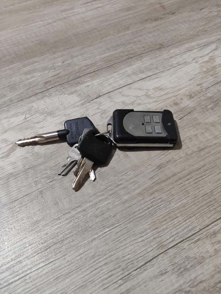 Chave de moto com controle remoto foi perdida na região do Alto Alegre