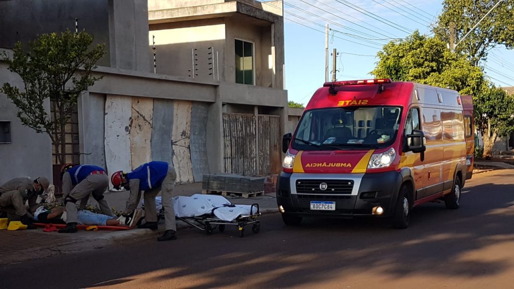 Ciclista fica ferido em acidente de trânsito no Santa Cruz