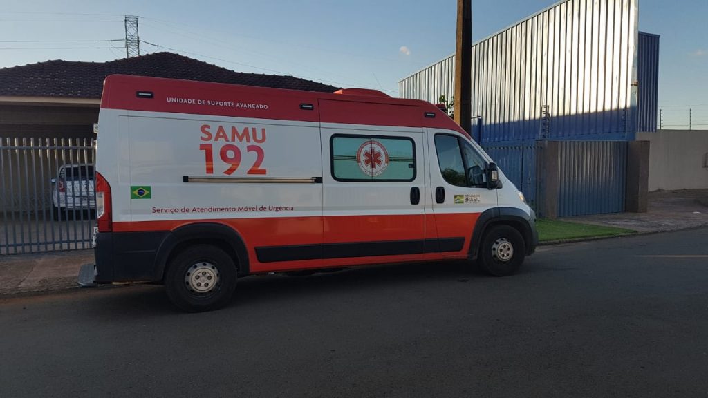 Homem de 58 anos passa mal e é atendido pelo Samu no Bairro Santa Felicidade