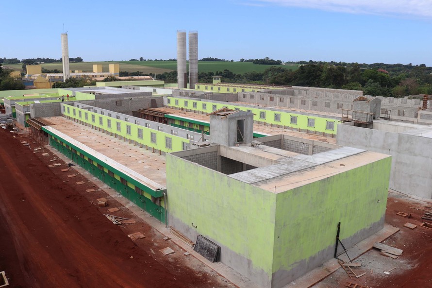 Obra da cadeia pública de Foz do Iguaçu está 75% concluída