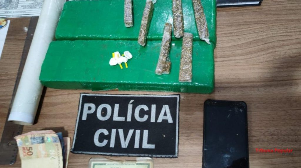 DENARC prende duas pessoas por tráfico em Santa Terezinha de Itaipu