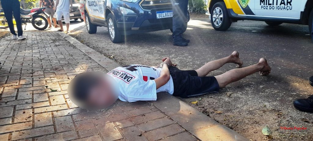 Ladrão de residência é preso pela Guarda Municipal no Jardim Panorama, em Foz do Iguaçu