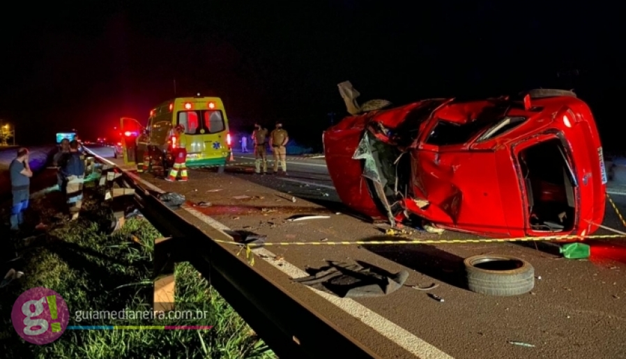 Motorista de veículo morre em grave acidente na BR-277, em Medianeira