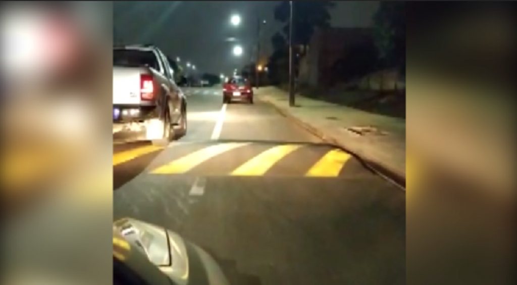 Vídeo mostra motorista em ‘zigue-zague’ na Avenida Piquiri; ele chegou a atingir outro carro