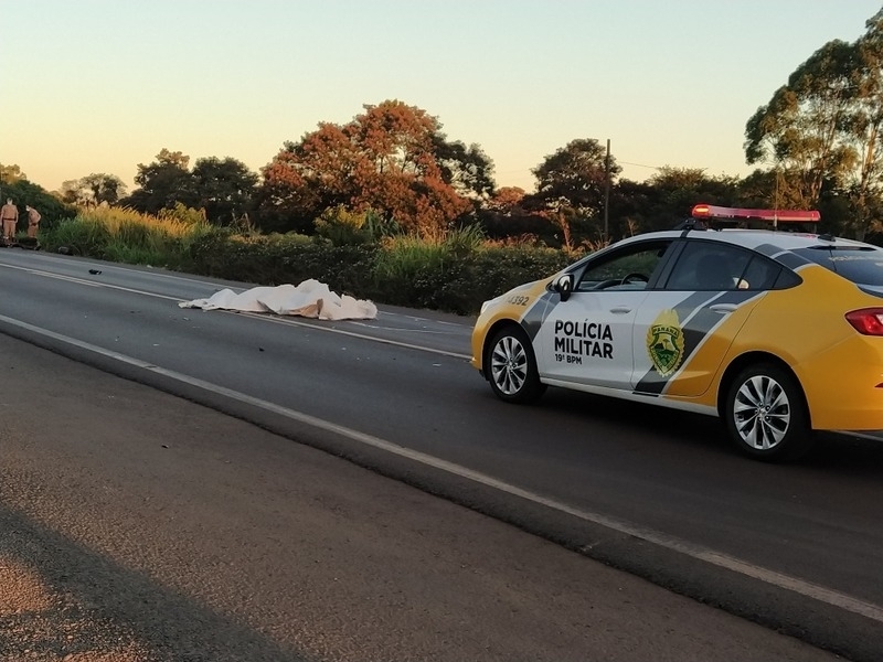 Homem morre em grave acidente na BR-163, em Mercedes