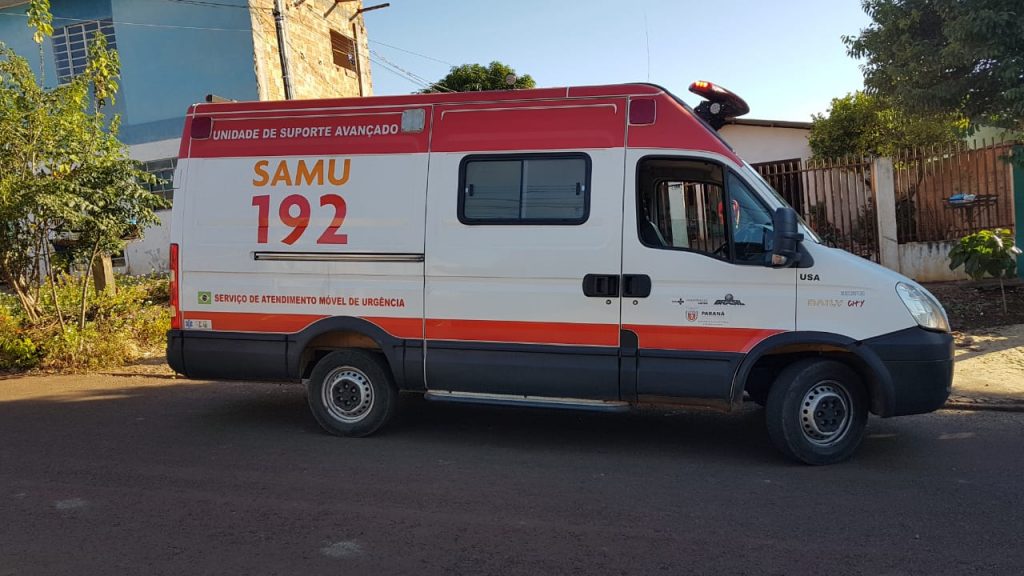 Mulher passa mal e é socorrida pelo Samu no Bairro Cascavel Velho