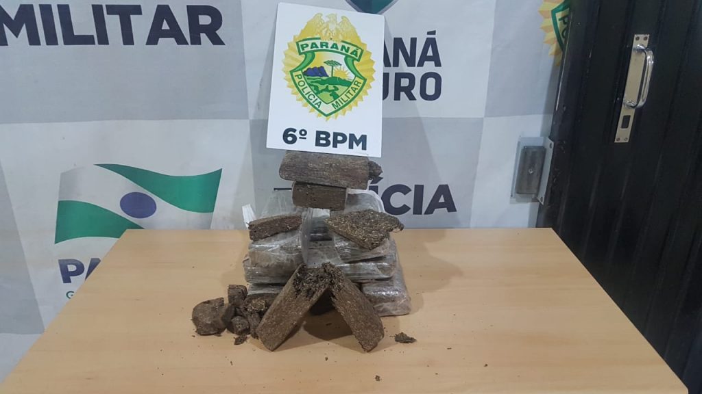 Após denúncia, Polícia Militar realiza apreensão de maconha no Bairro XIV de Novembro