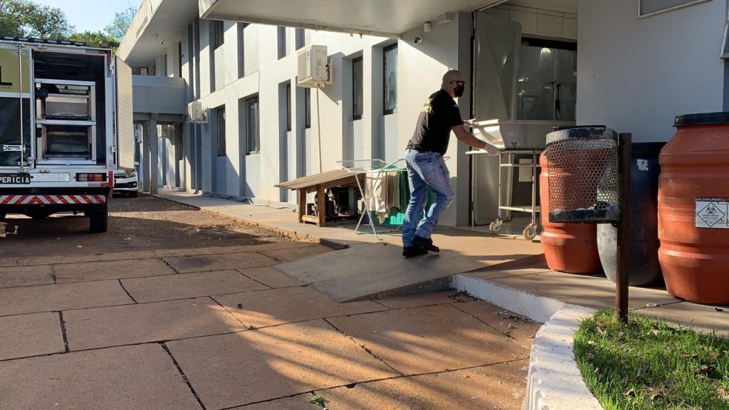 Corpo de mulher que morreu em Espigão Alto do Iguaçu dá entrada no IML de Cascavel