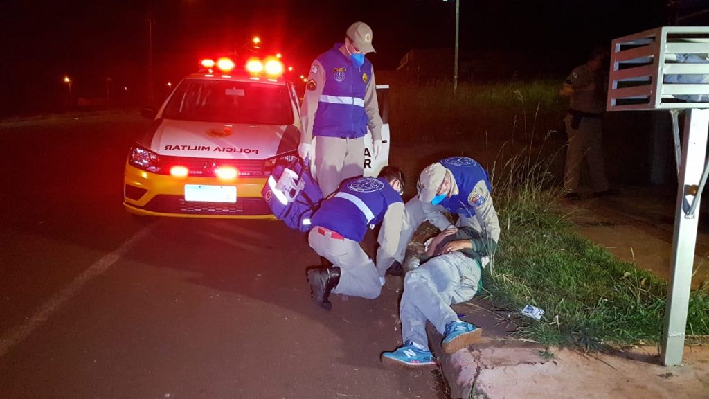 Homem é vítima de agressão na Rua Expresso Norte, no Florais do Paraná; Siate e PM foram mobilizados