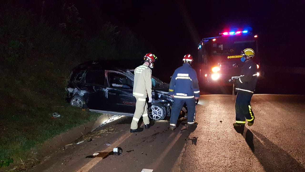 Imagem referente a Marcos Eduardo Pedron morre em capotamento na BR-467 sentido Toledo