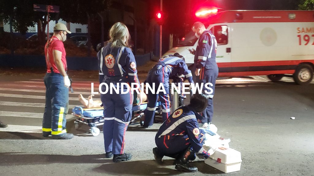 Motociclista fica ferido em acidente na Vila Nova, em Londrina