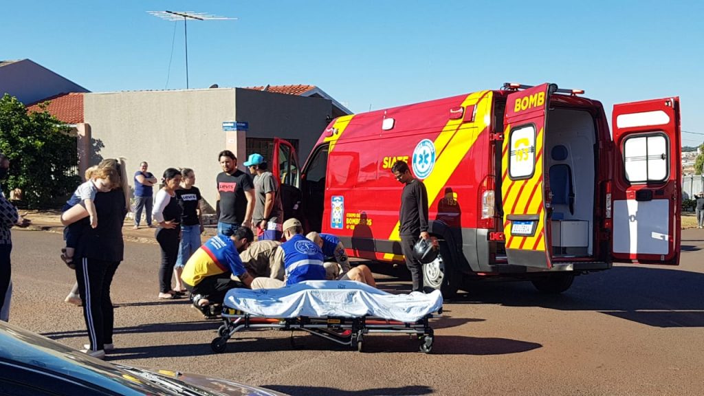 Homem fica ferido ao cair de moto no Bairro Brasília