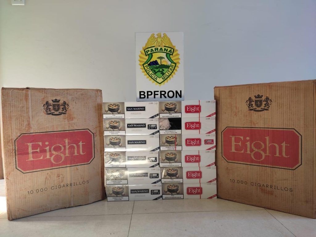 BPFron apreende cigarros contrabandeados em Umuarama