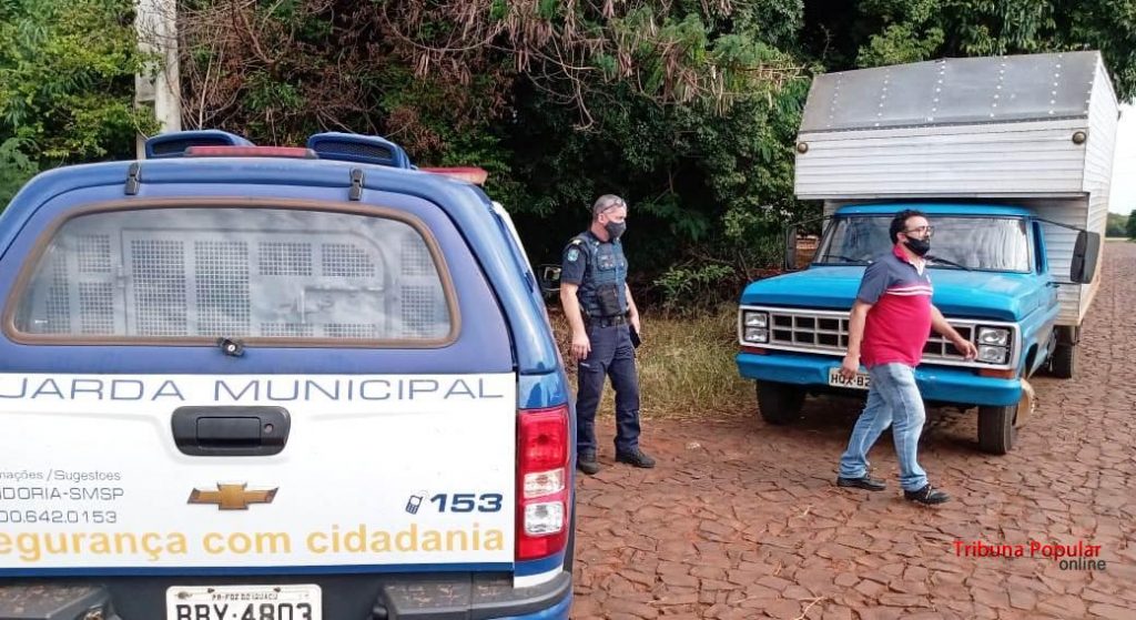 Guarda Municipal recupera caminhonete roubada no Jardim Cedro, em Foz do Iguaçu