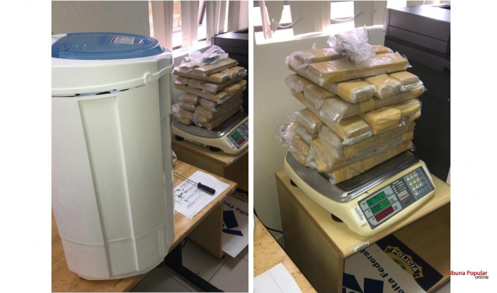 PF apreende 16 Kg de maconha no aeroporto de Foz, que estavam escondidos dentro de uma centrífuga