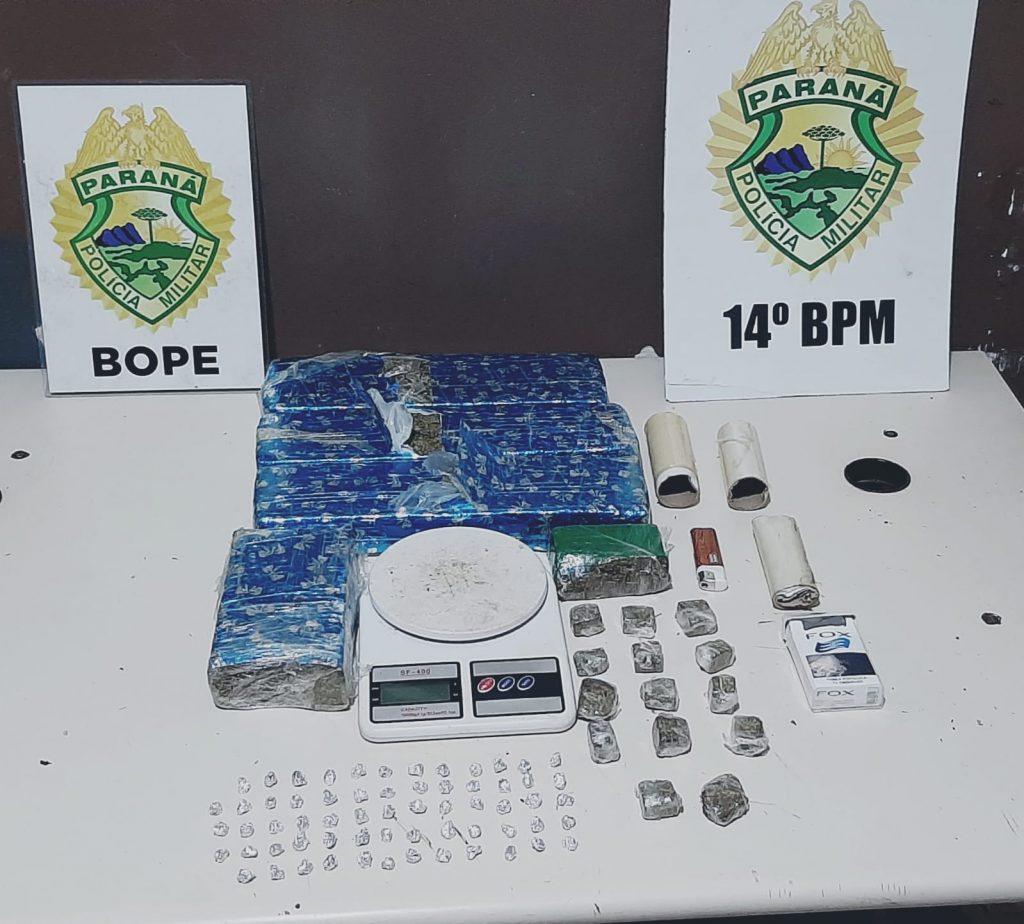 Dois são detidos com maconha e crack, após ação da PM em Foz do Iguaçu