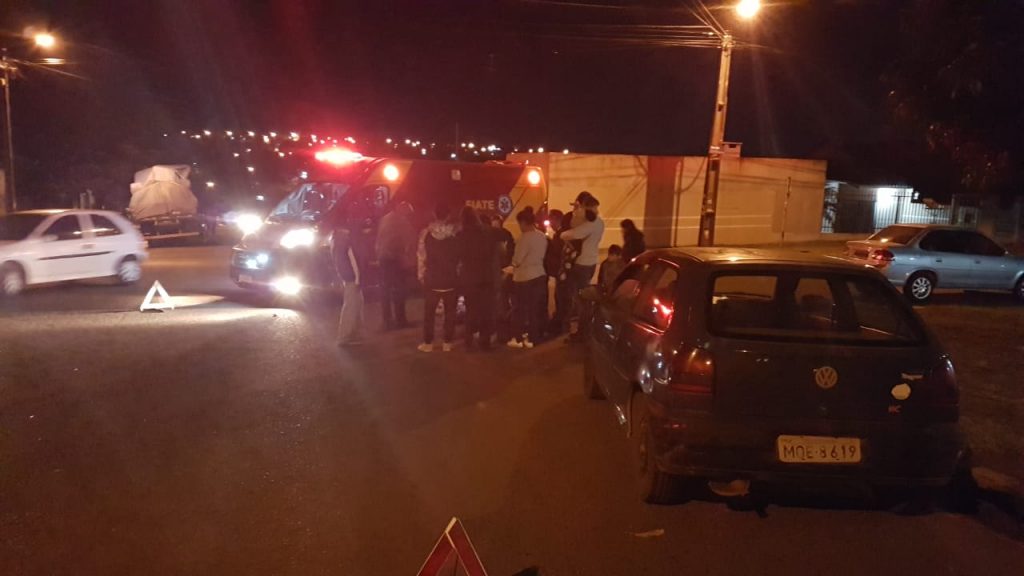 Garupa de moto fica ferida em acidente na Região Norte da cidade
