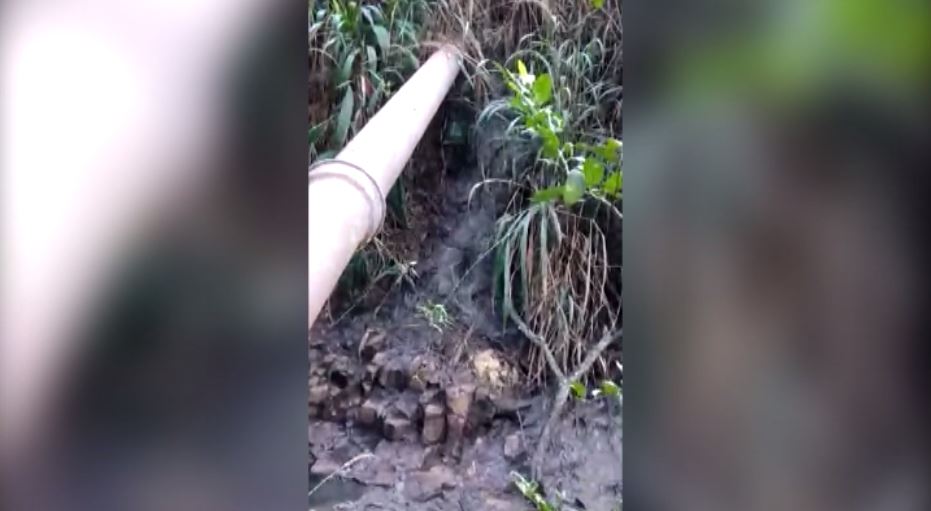 “Como se não bastasse a falta de água, o pouco que tem tá poluído”, diz moradora sobre esgoto despejado em córrego no Bairro Guarujá