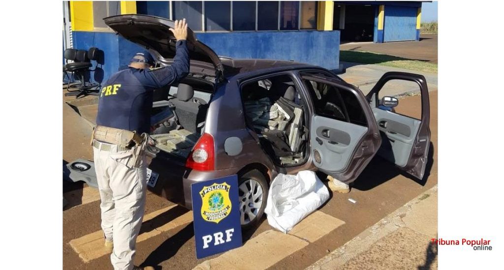 PRF apreende 295 quilos de maconha em Santa Terezinha de Itaipu