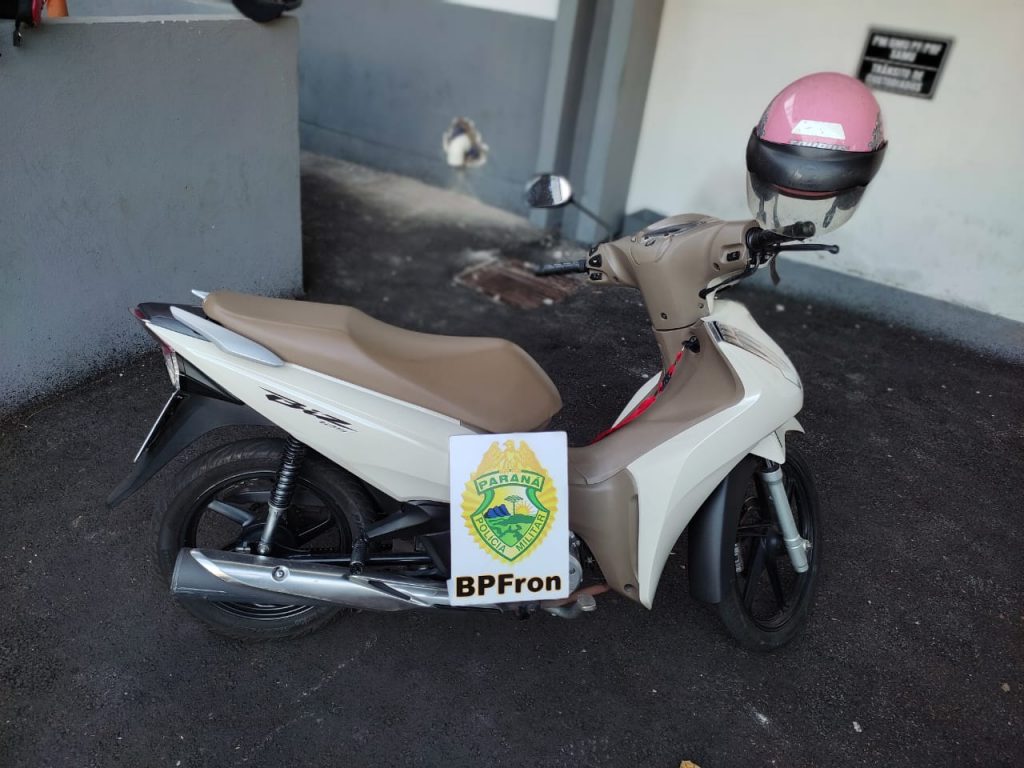BPFron recupera motocicleta furtada durante a Operação Hórus em Umuarama
