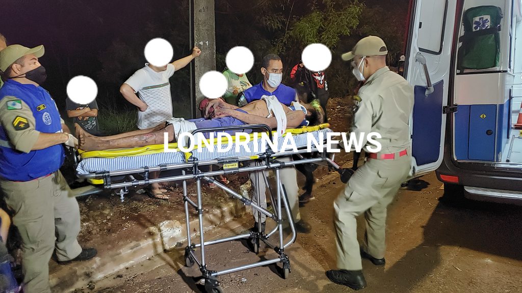 Homem sobe em poste, leva descarga elétrica e fica ferido ao sofrer queda, em Londrina