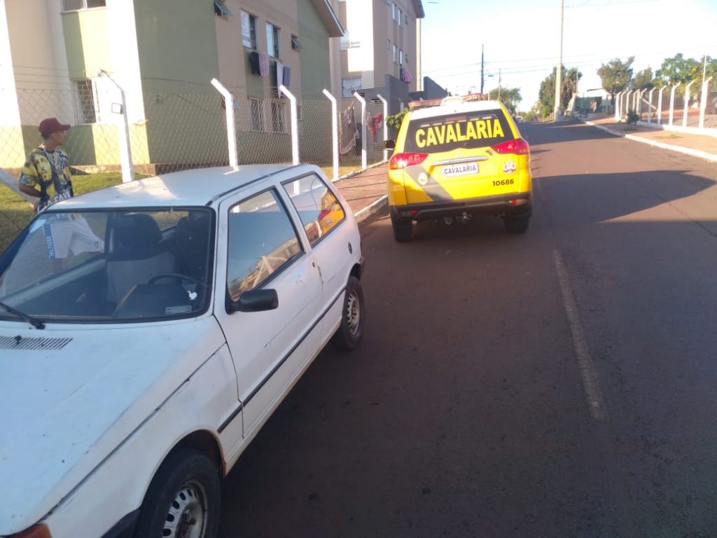 Uno que havia sido furtado é localizado pela PM no Bairro Interlagos