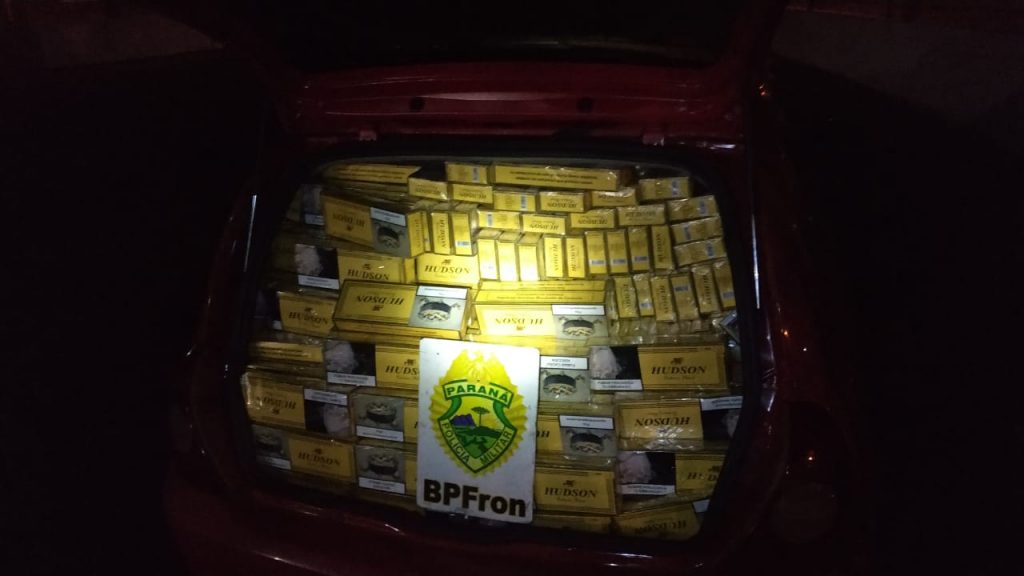 BPFron apreende pneus e cigarros contrabandeados durante em Boa Vista da Aparecida