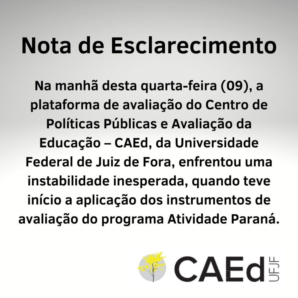 Secretaria Estadual de Educação esclarece erro na plataforma da Atividade Paraná Diagnóstica