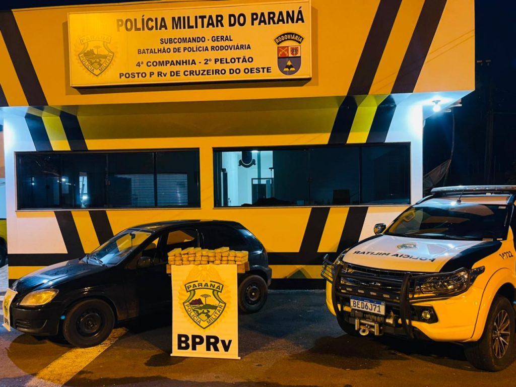 PRE apreende 26 quilos de maconha em Cruzeiro do Oeste